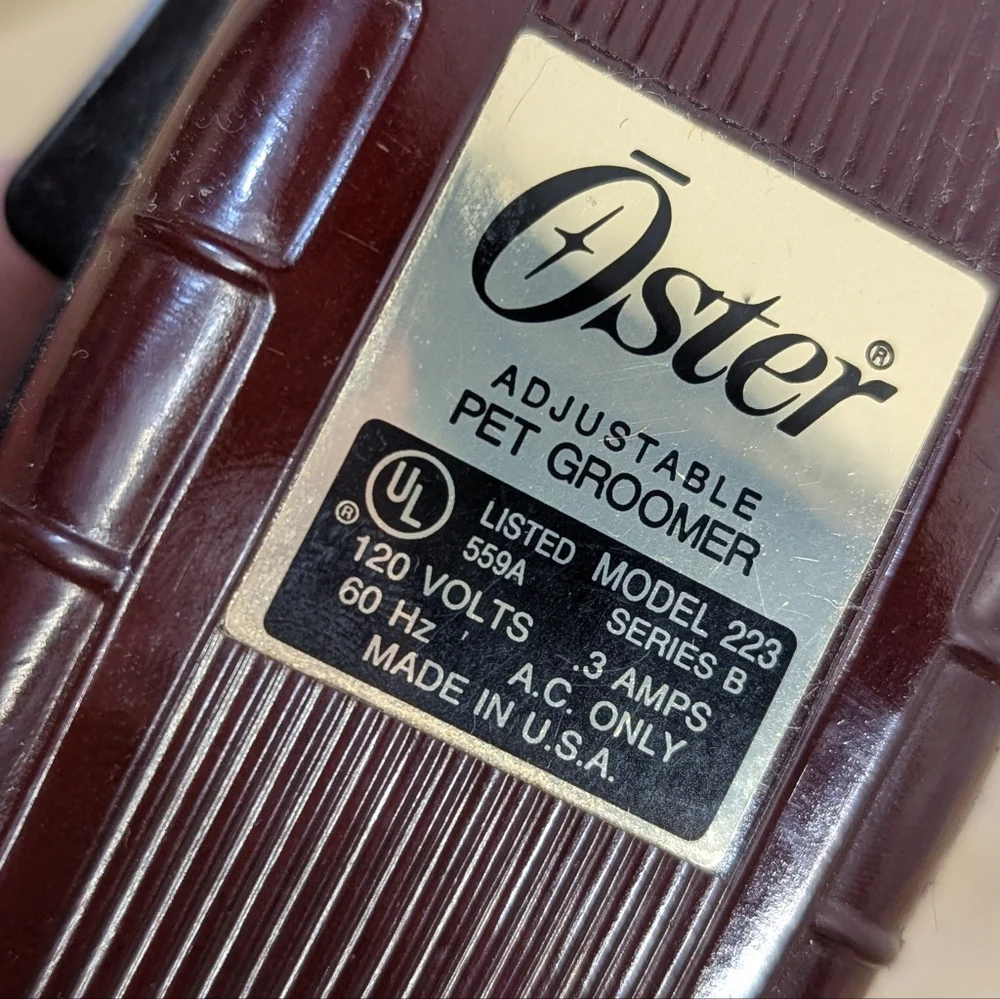 Oster Brown Electric Pet Hair Clipper Groomer Shaver Adjustable Commercial
